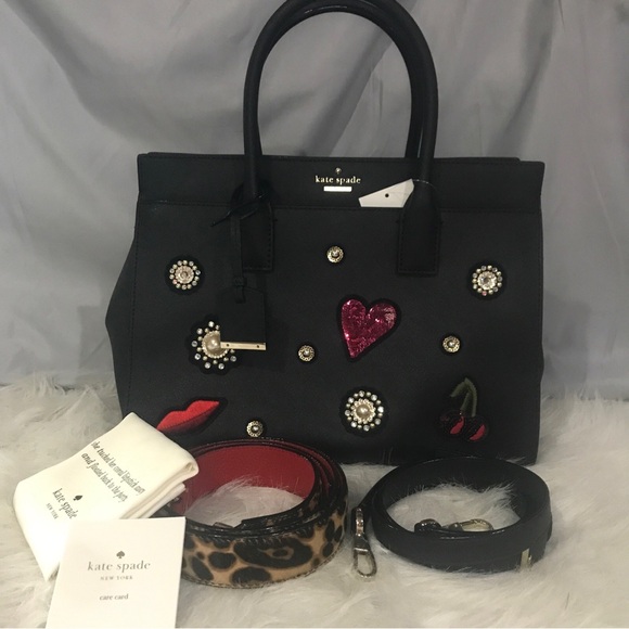 Kate Spade x Rodan + Fields Cameron Appliqué Saffiano Leather Tote Shoul… - Picture 7 of 15